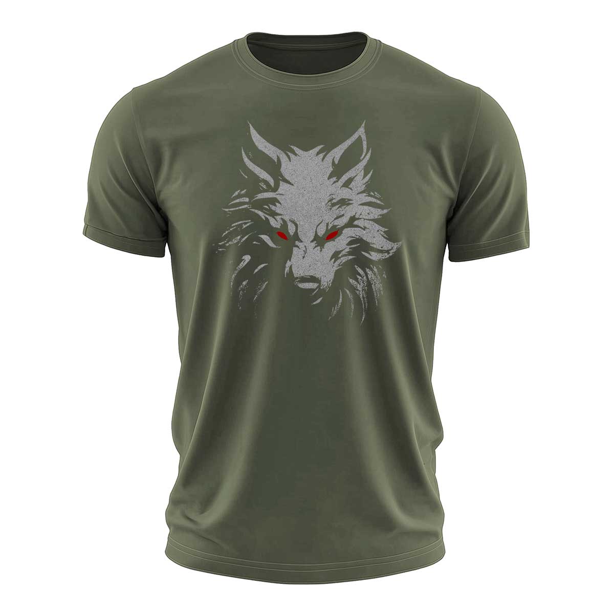 Wild Wolf Graphic Cotton T-Shirt