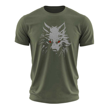 Wild Wolf Graphic Cotton T-Shirt